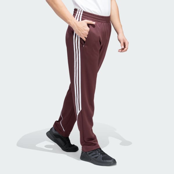Burgundy adidas Sportswear Striped Pants