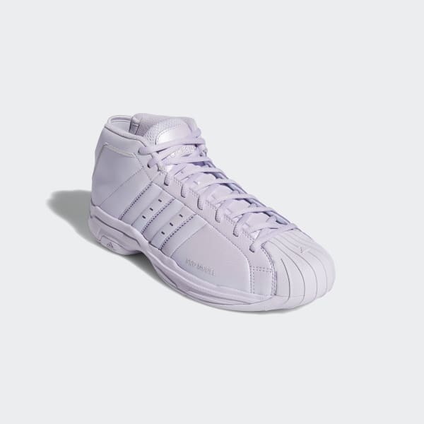 purple adidas pro model