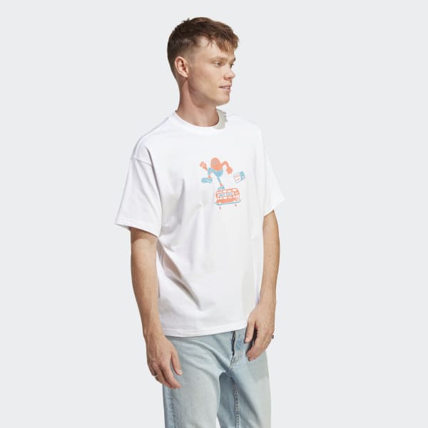 Hvid Graphic T-shirt