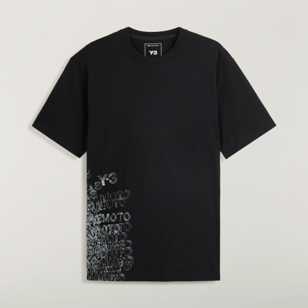 Black Y-3 GFX SHORT SLEEVE TEE