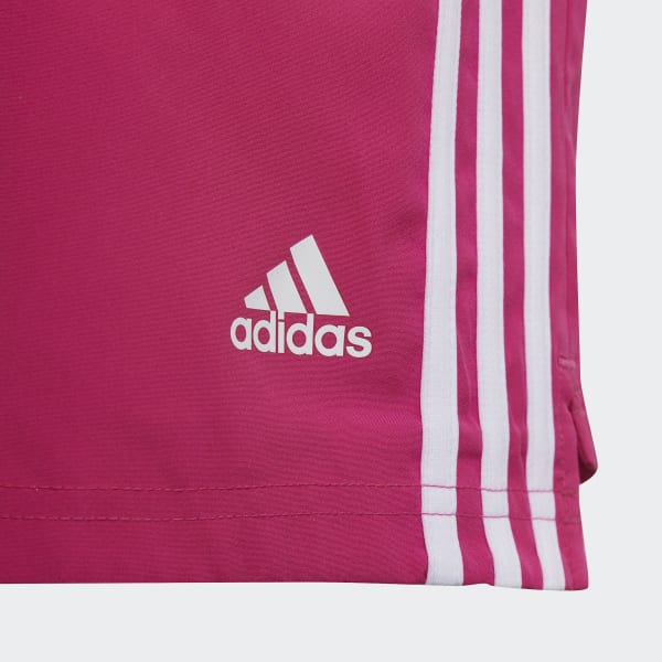 Rosa Shorts adidas Designed To Move 3 Rayas