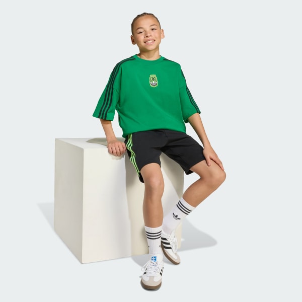 Gron adidas Originals x Minecraft Graphic T-shirt til børn
