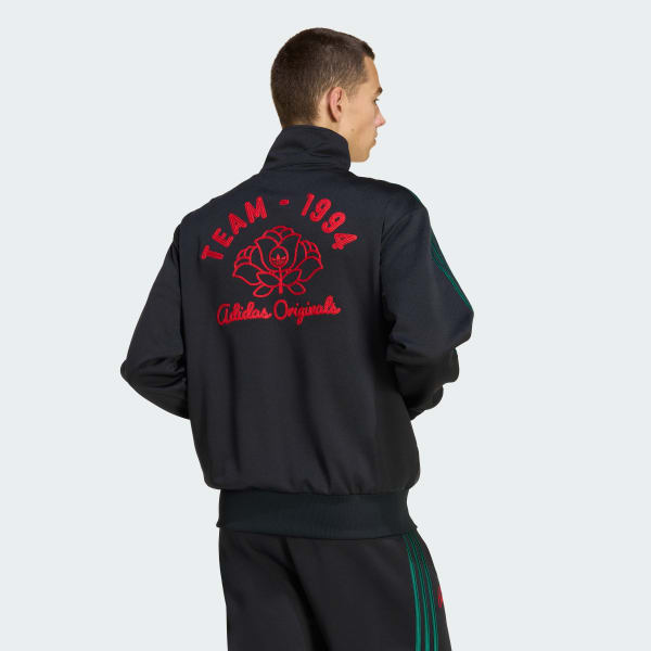 Negro Chaqueta Deportiva Firebird Roses