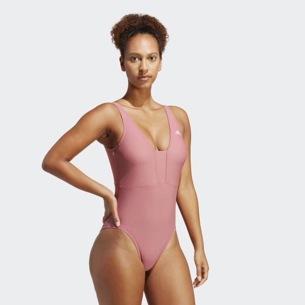 Rozowy Iconisea 3-Stripes Swimsuit