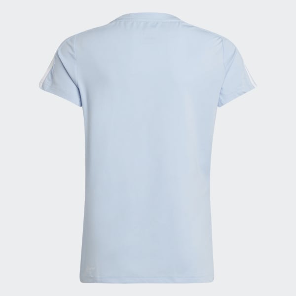 modrá Tričko Train Essentials AEROREADY 3-Stripes Slim-Fit Training