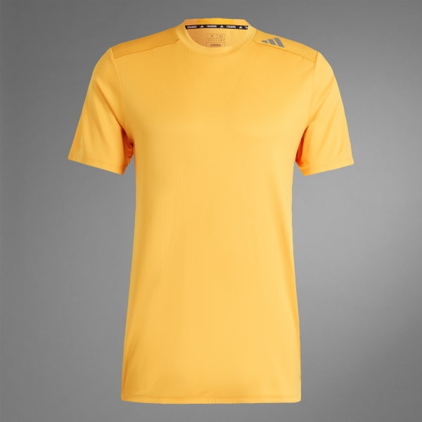 adidas Designed 4 Training HEAT.RDY Training Tee Yellow adidas Thailand