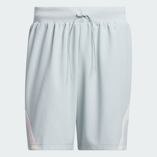 Grey and white adidas shorts hot sale