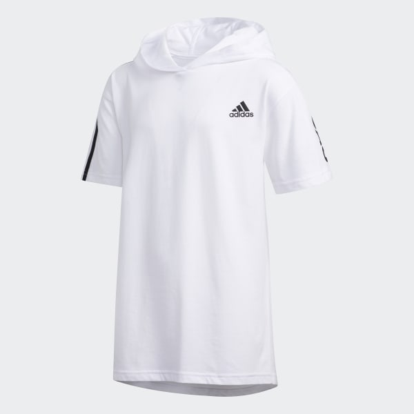 adidas white shirt 3 stripes