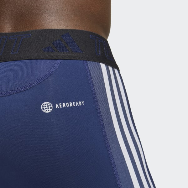 Blu Tight lunghi Techfit 3-Stripes Training