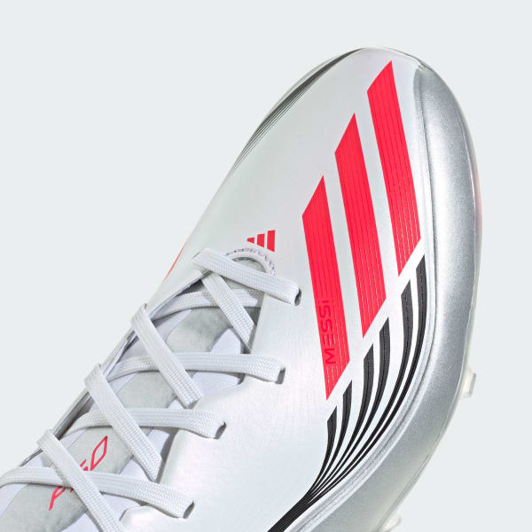 adidas F50 Messi League Firm/Multi-Ground Cleats - White