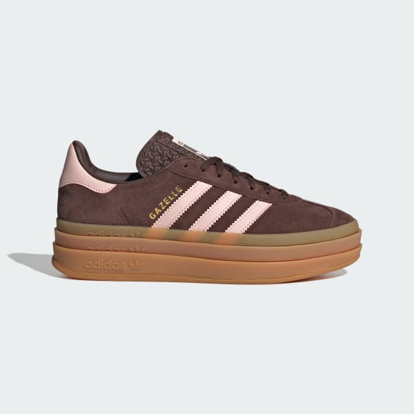 adidas GAZELLE BOLDブラウン/ピンク厚底スニーカー adidas GAZELLE BOLD W 