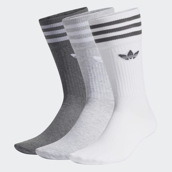 Blanco Calcetines largos Solid 3 Pares (UNISEX)
