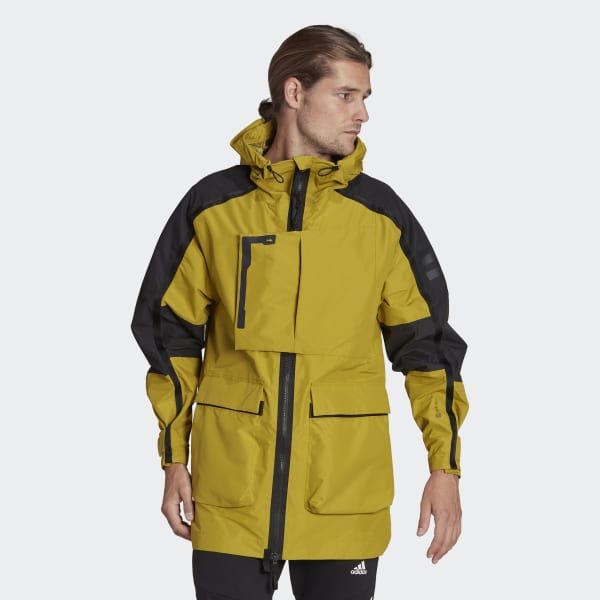 adidas TERREX XPLORIC RAIN.RDY CITY JACKET - Green | Men's Hiking ...