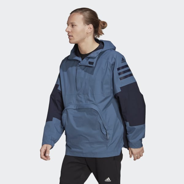 adidas Utilitas RAIN.RDY Anorak - Blue | adidas UK