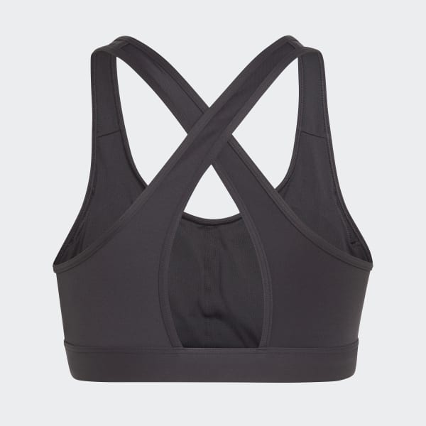 Black PowerReact Train Medium-Support Bra