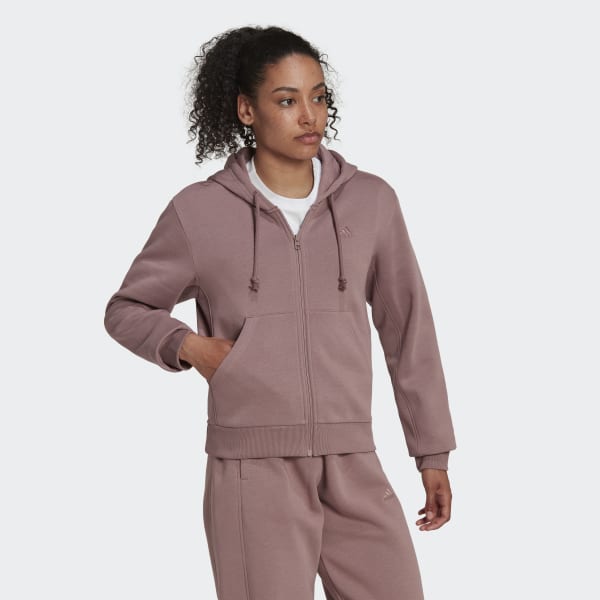 Fioletowy ALL SZN Fleece Full-Zip Hoodie BY505