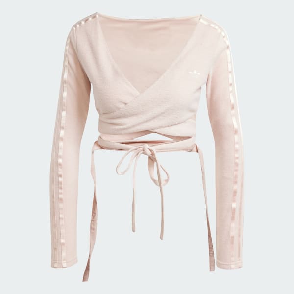 Ροζ Wraparound Cardigan