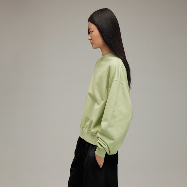 Green Y-3 M French Terry Crew Sweatshirt