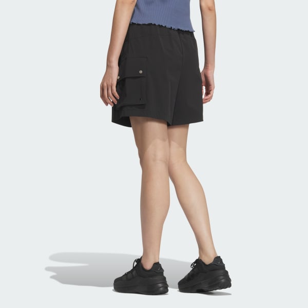 ブラック LUXFLOW カジュアル カーゴハーフパンツ