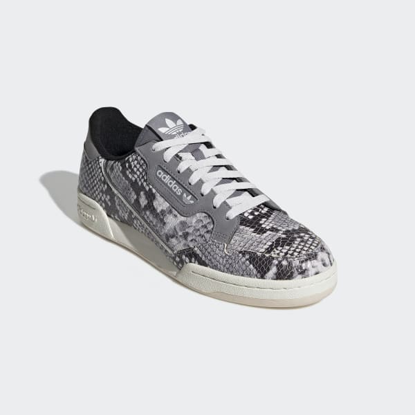 Continental 80 Grey Snakeskin Shoes 