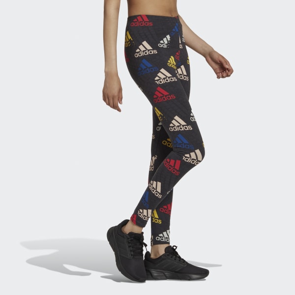 Grey Essentials Multi-Colored Logo Leggings IH313