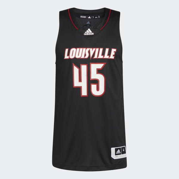 Men's Adidas #45 Red Louisville Cardinals Swingman Basketball Jersey