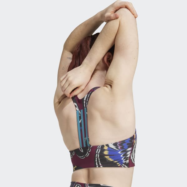 adidas x FARM Medium Support Bra - Multicolor | Free Shipping with
