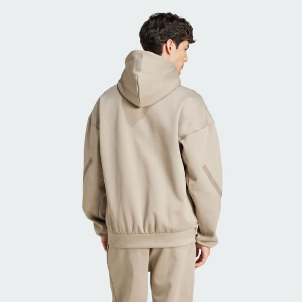 Beige Casaca Deportiva con Capucha Z.N.E.