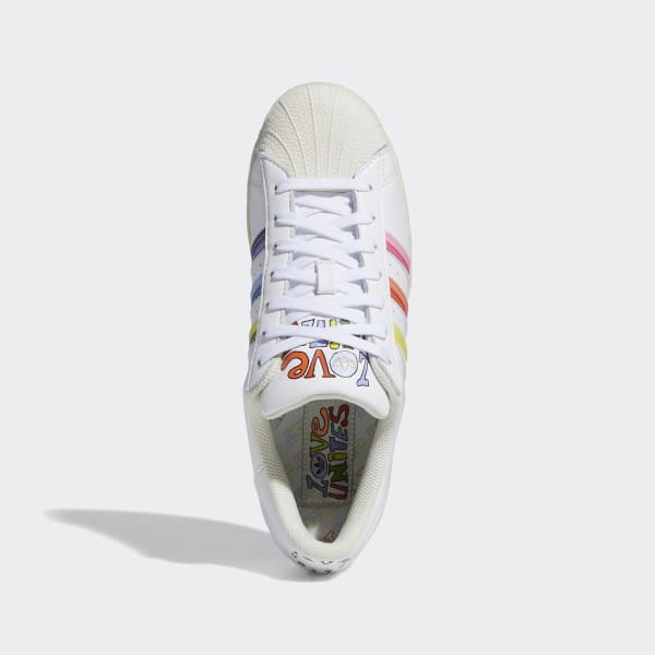 White Superstar Pride Shoes