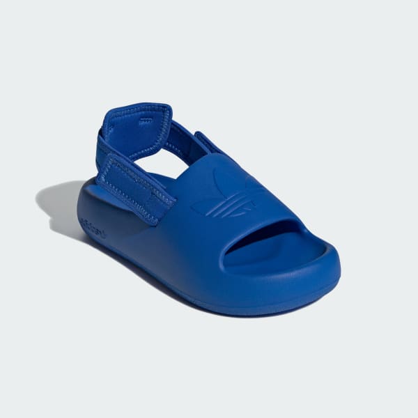 Blue Adifom Adilette Slides Kids