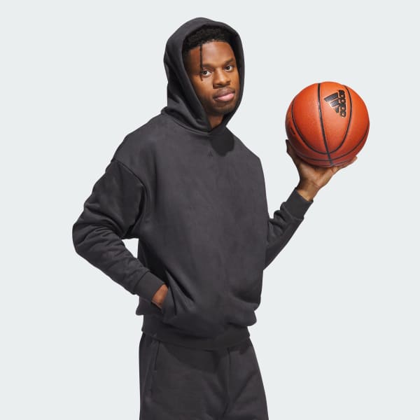 Plomo Polera con Capucha Basketball Sueded