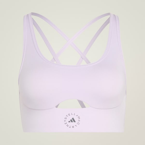 Mor adidas by Stella McCartney Yoga Sporcu Sütyeni