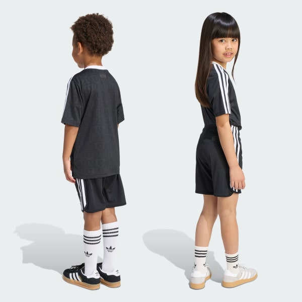 Black ADIDAS DISNEY SHORT JERSEY SET