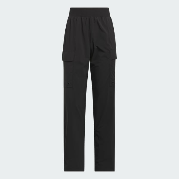 【ADIDAS】Fleece Cargo Pants - Black / IY9689 NEW* Kids' Adidas Fleece Cargo Pants Black / White Logo Size