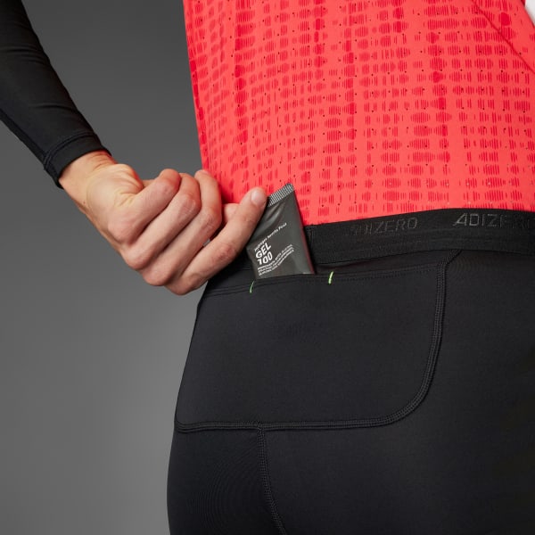 adidas Adizero Control Running Short Leggings - Black | Free
