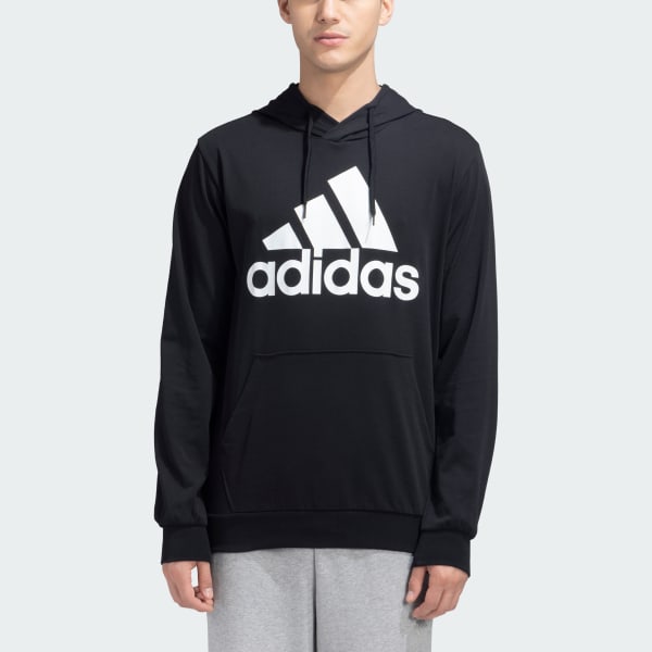 adidas BIG LOGO FREELIFT HOODED SWEATSHIRT - Black | adidas India