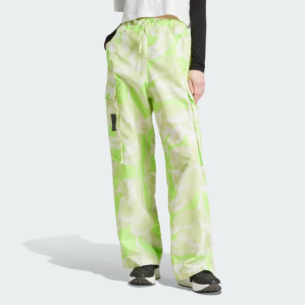 Bright Lights Neon Yellow Fleece Cargo Pants  Rave Wonderland