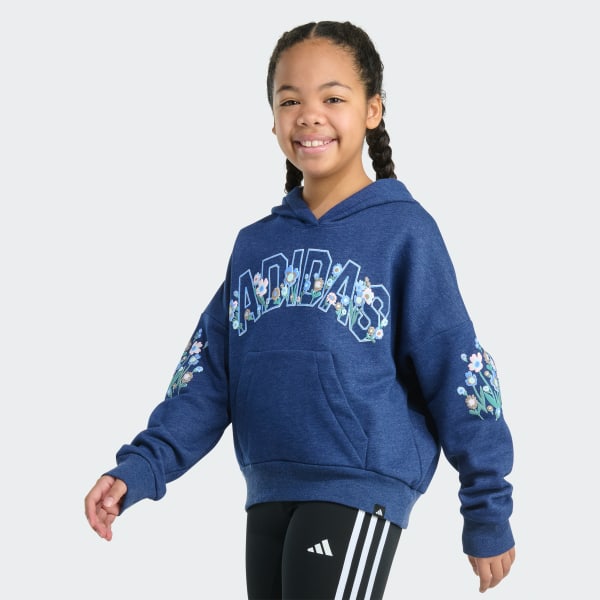 Bleu HTR MULTI GRX HOODED PULLOVER