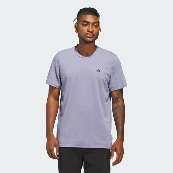 adidas Axis AEROREADY Training Tee - Purple | Free Shipping with