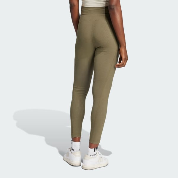 zelená Legíny Rib High-Waist 7/8 (pro těhotné)