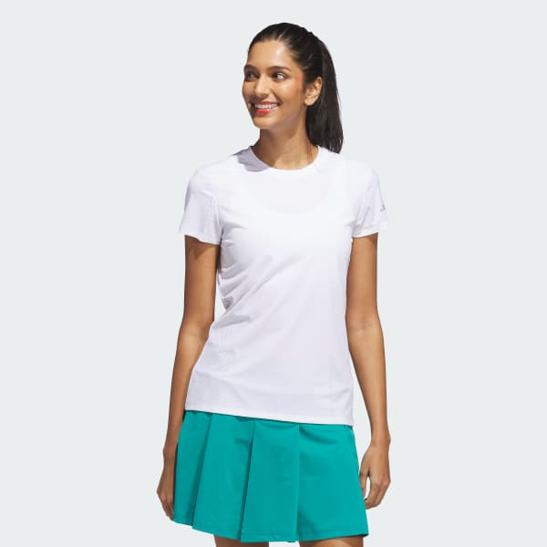 Putih Atasan Slim Lengan Pendek Desain Ultimate365 Tour