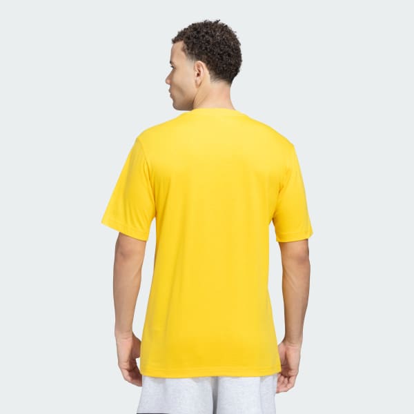 Yellow adidas Originals Trefoil Bear Tee