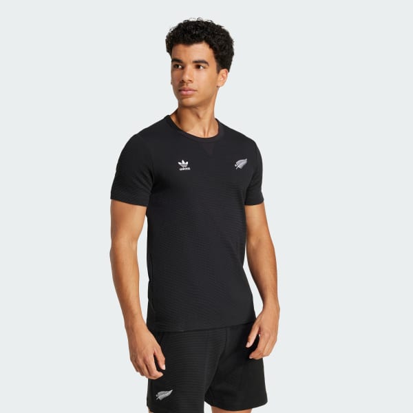 Black All Blacks Essentials Waffle T-Shirt
