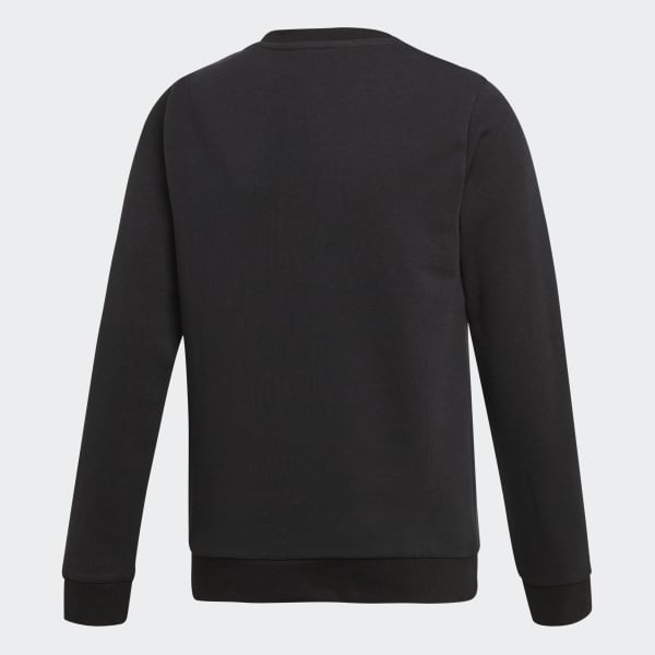 Negro Polerón Cuello Redondo Trifolio (UNISEX)