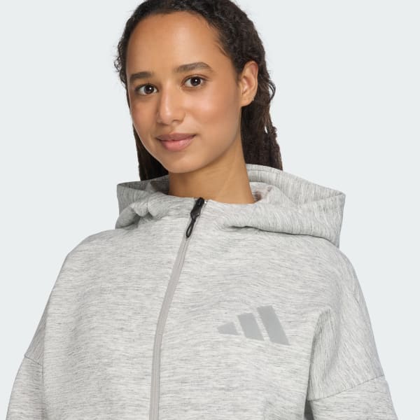 adidas Z.N.E.プレミアム フルジップ パーカー - グレー