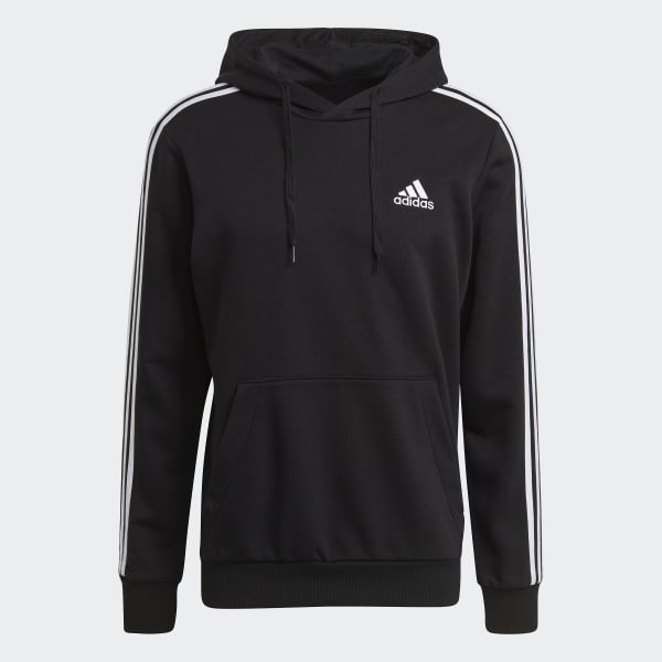 adidas Essentials 3 Stripes Hoodie Black adidas Thailand