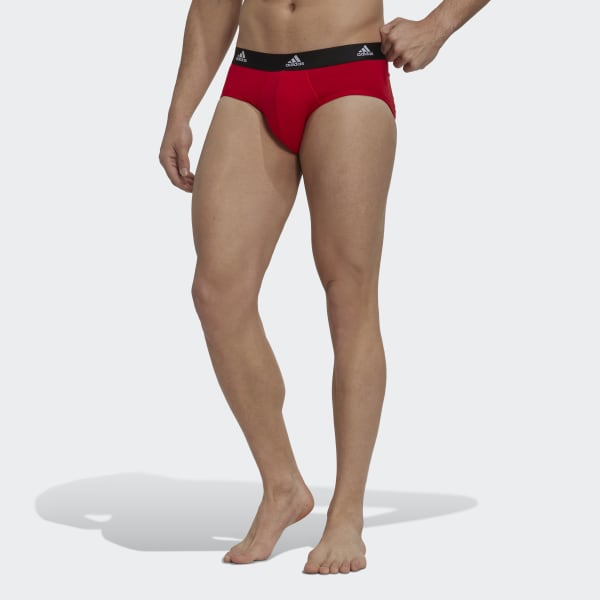 Schwarz Comfort Flex Cotton 3-Streifen Slips