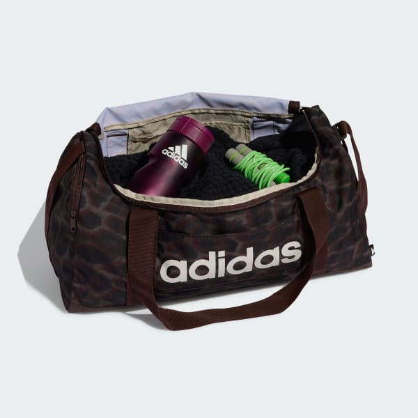 Brown adidas LINEAR GRAPHIC DUFFEL