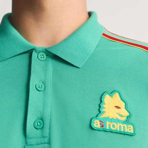 Zielony Koszulka polo z długim rękawem AS Roma Terrace Icons