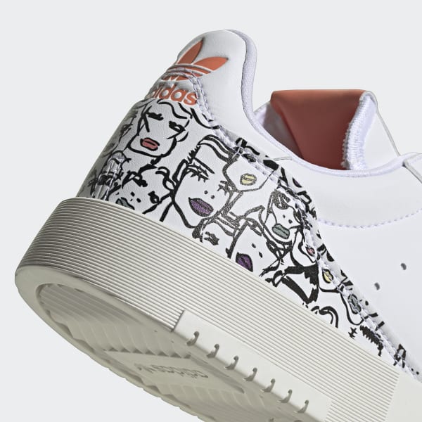 adidas Originals x Fiorucci – Supercourt – Sneaker in Weiß adidas Originals x Fiorucci – Supercourt – Sneaker in Weiß